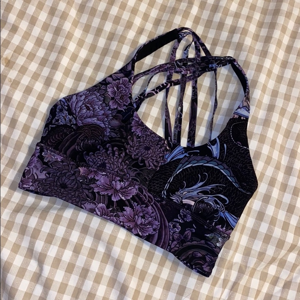 lululemon floral sports bra